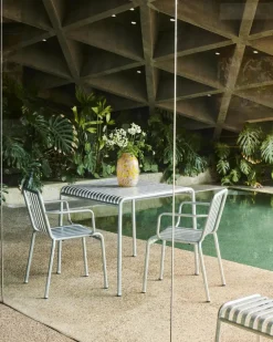 HAY Haveborde<Palissade Table 90x82, sky grey fra