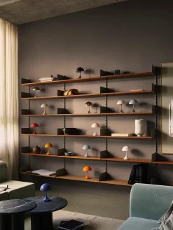 Louis Poulsen Gaver Til Hende|Portable Lamper<Panthella 160 Portable V3, chrome beige af Verner Panton