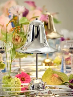 Verpan Portable Lamper|Spots<Pantop Portable bordlampe, Shiny Chrome fra