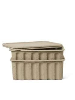 Ferm Living Opbevaring<Paper Pulp Box, 2 stk fra