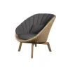 Cane-line Udendørs Loungemøbler|Havestole<Peacock Loungestol, Flat Weave m/ben i teak fra