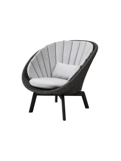 Cane-line Udendørs Loungemøbler|Havestole<Peacock Loungestol, Soft Rope m/ben i alu fra