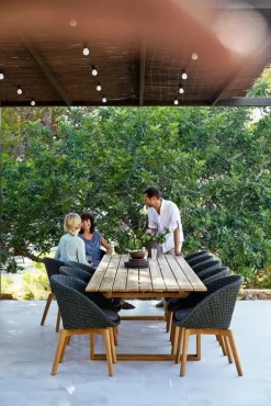 Cane-line Havestole<Peacock Stol, Soft Rope m/ben i teak fra