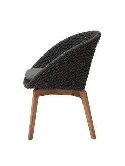 Cane-line Havestole<Peacock Stol, Soft Rope m/ben i teak fra