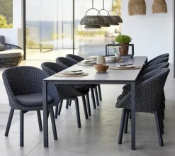 Cane-line Havestole<Peacock Stol, Soft Rope m/ben i alu fra