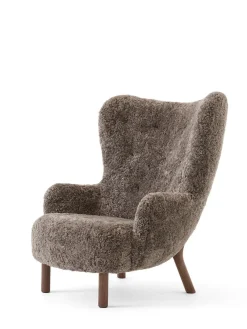 &Tradition Lænestole<Petra VB3 Chair, moonlight sheepskin/oak fra