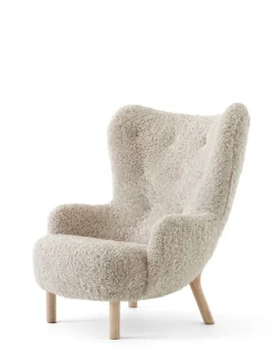 &Tradition Lænestole<Petra VB3 Chair, moonlight sheepskin/oak fra