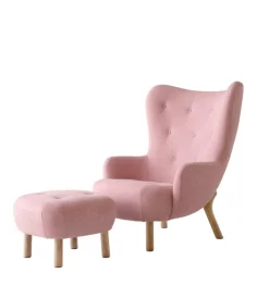 &Tradition Lænestole<Petra VB3 lænestol inkl. Skammel, Barnum 004 fra