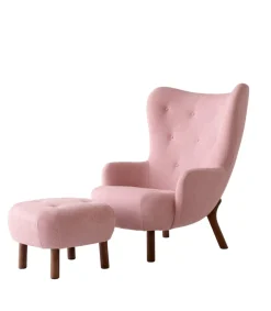 &Tradition Lænestole<Petra VB3 lænestol inkl. Skammel, Barnum 004 fra