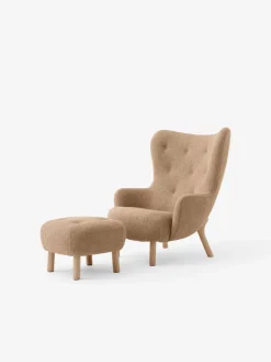 &Tradition Lænestole<Petra VB3 lænestol inkl. Skammel, Barnum 004 fra