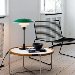 Louis Poulsen Spots<PH 3½-2½ Bordlampe, rød af Poul Henningsen