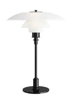 Louis Poulsen Spots<PH 3½-2½ Glas Bordlampe, højglansforkromet fra