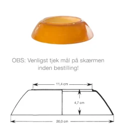 Louis Poulsen Louis Poulsen Lampeskærme|Reservedele Til Lamper<PH 3½-3 Mellemskærm i ravfarvet glas fra