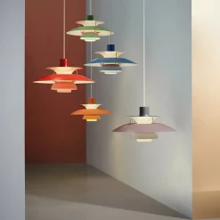 Louis Poulsen Spots|Pendler<PH 5 Pendant, Monochrome Burgundy af Poul Henningsen