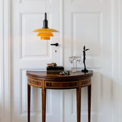 Louis Poulsen Pendler|Spots<PH 3½-3 Pendel, gul af Poul Henningsen