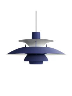 Louis Poulsen Pendler|Spots<PH 5 pendel, Pastel Oyster Blue Rose af Poul Henningsen