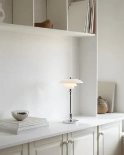 Louis Poulsen Portable Lamper|Skrivebordslamper<PH 2/1 Portable Bordlampe, krom fra