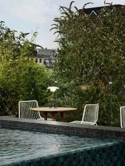 Louis Poulsen Portable Lamper|Skrivebordslamper<PH 2/1 Portable Bordlampe, krom fra