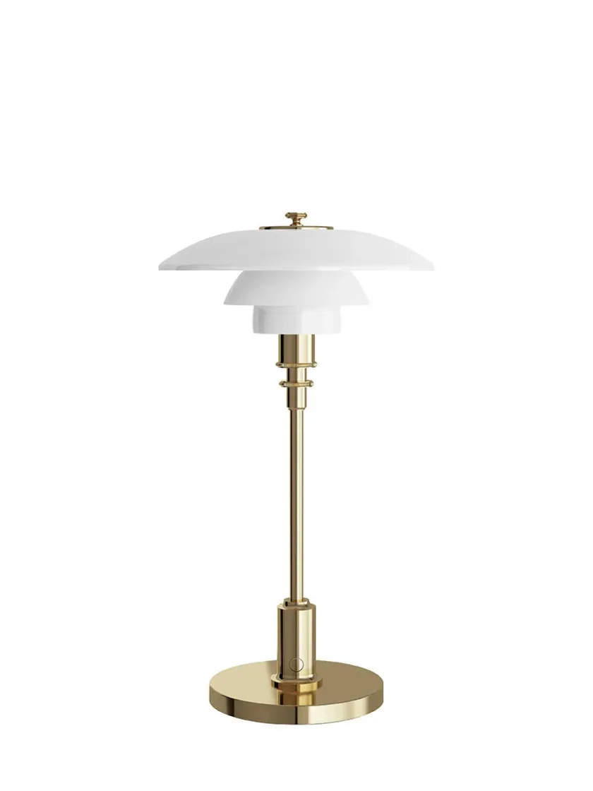 Louis Poulsen Portable Lamper|Skrivebordslamper<PH 2/1 Portable Bordlampe, messing fra