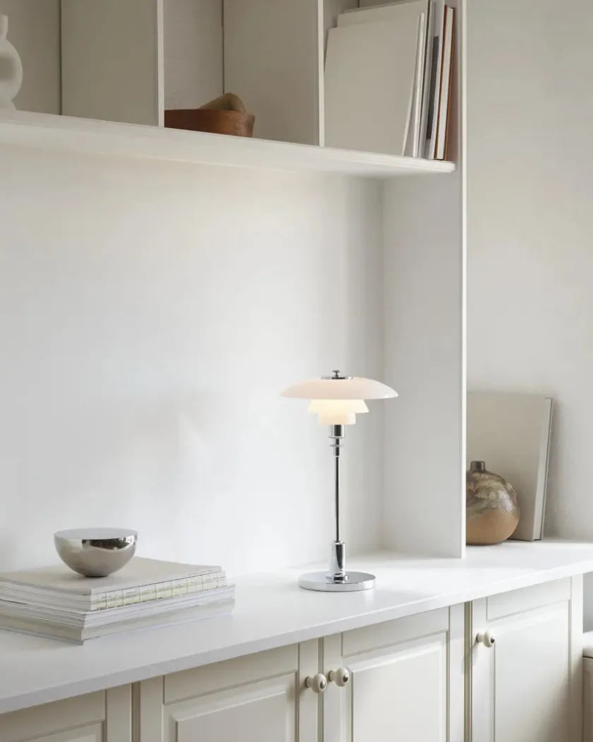 Louis Poulsen Portable Lamper|Skrivebordslamper<PH 2/1 Portable Bordlampe, messing fra