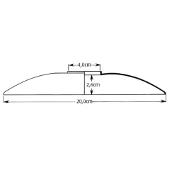 Louis Poulsen Louis Poulsen Lampeskærme|Reservedele Til Lamper<PH Bombardementskrone glas overskærm med 4 balanceringe fra