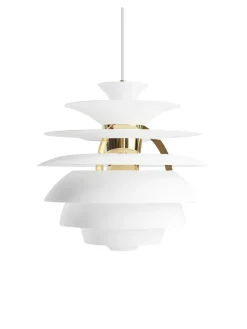 Louis Poulsen Spots|Pendler<PH Snowball, soft white/brass af Poul Henningsen