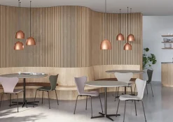 Fritz Hansen Spiseborde<Piet Hein A622 cafébord, Ø75 cm fra