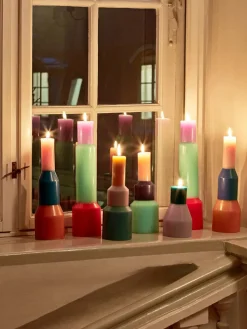 HAY Stearinlys<Pillar lys, M blue fra