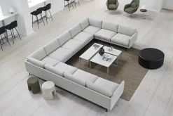 Fredericia Furniture Sofaborde<Piloti Bord, hvid carrara fra