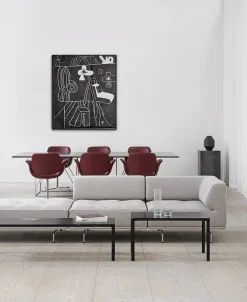 Fredericia Furniture Sofaborde<Piloti Bord, sort laminat fra