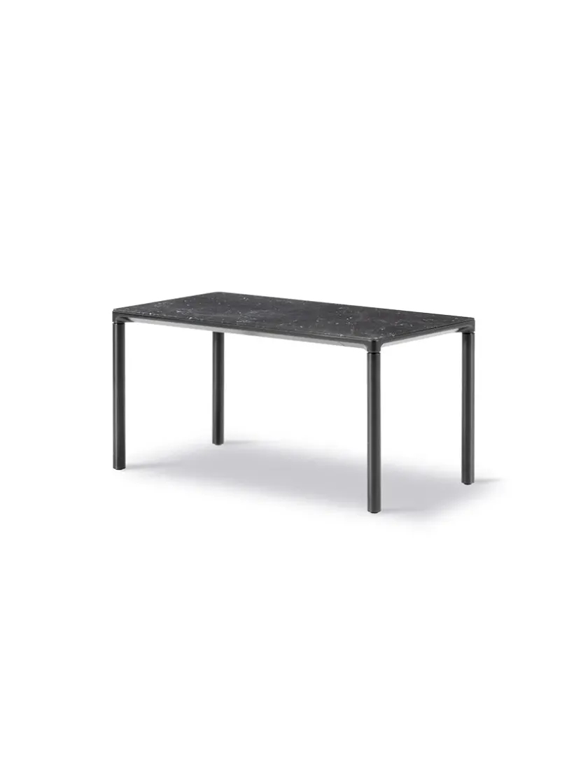 Fredericia Furniture Sofaborde<Piloti Bord, sort marquina fra