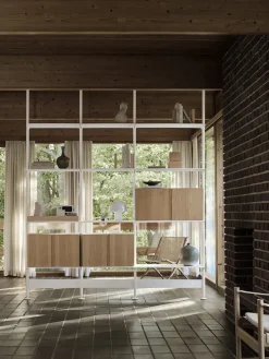 String Furniture Reolsystemer<Pira G2 Floor-to-Ceiling Shelving Bundle C fra String