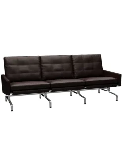 Fritz Hansen Sofaer<PK31/3 3 pers. Sofa af Poul Kjærholm