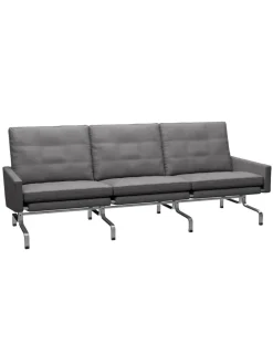 Fritz Hansen Sofaer<PK31/3 3 pers. Sofa af Poul Kjærholm