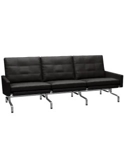 Fritz Hansen Sofaer<PK31/3 3 pers. Sofa af Poul Kjærholm