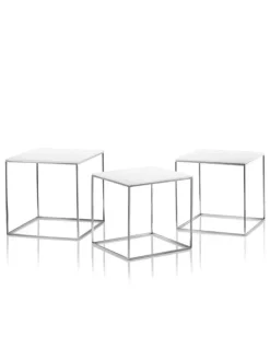 Fritz Hansen Sideborde Og Små Borde<PK71 Borde, 3 stk. af Poul Kjærholm