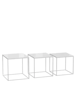 Fritz Hansen Sideborde Og Små Borde<PK71 Borde, 3 stk. af Poul Kjærholm