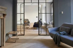 Fritz Hansen Skamler<PK91 Foldestol af Poul Kjærholm