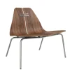 Fritz Hansen Loungestole|Lænestole<PK23 Lounge Chair, walnut/steel af Poul Kjærholm