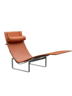 Fritz Hansen Loungestole|Lænestole<PK24 Loungestol af Poul Kjærholm