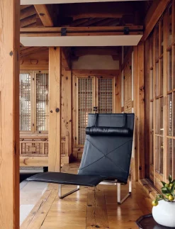 Fritz Hansen Loungestole|Lænestole<PK24 Loungestol af Poul Kjærholm