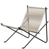 Fritz Hansen Loungestole|Lænestole<PK4 Loungestol i natur, sort stel af Poul Kjærholm