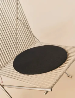 Fritz Hansen Loungestole|Lænestole<PK4 Loungestol i natur, stålstel af Poul Kjærholm