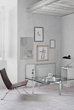 Fritz Hansen Sofaborde<PK65 Sofabord af Poul Kjærholm