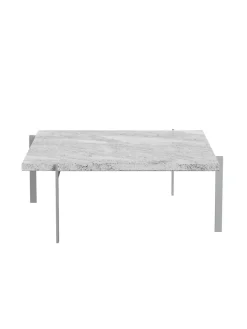 Fritz Hansen Sofaborde<PK61 Sofabord Jubilæumsudgave, grey-white marmor af Poul Kjærholm