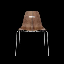 Fritz Hansen Spisebordsstole<PK3 spisebordsstol, valnød af Poul Kjærholm