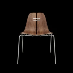 Fritz Hansen Spisebordsstole<PK3 spisebordsstol, valnød af Poul Kjærholm