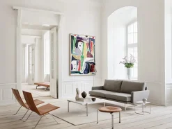 Fritz Hansen Skamler<PK33 Taburet af Poul Kjærholm