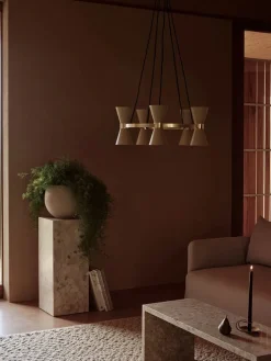 Audo Copenhagen Sofaborde<Plinth Bridge, Kunis Breccia stone fra