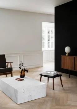 Audo Copenhagen Sofaborde<Plinth Low Black Nero Marquina marmor fra